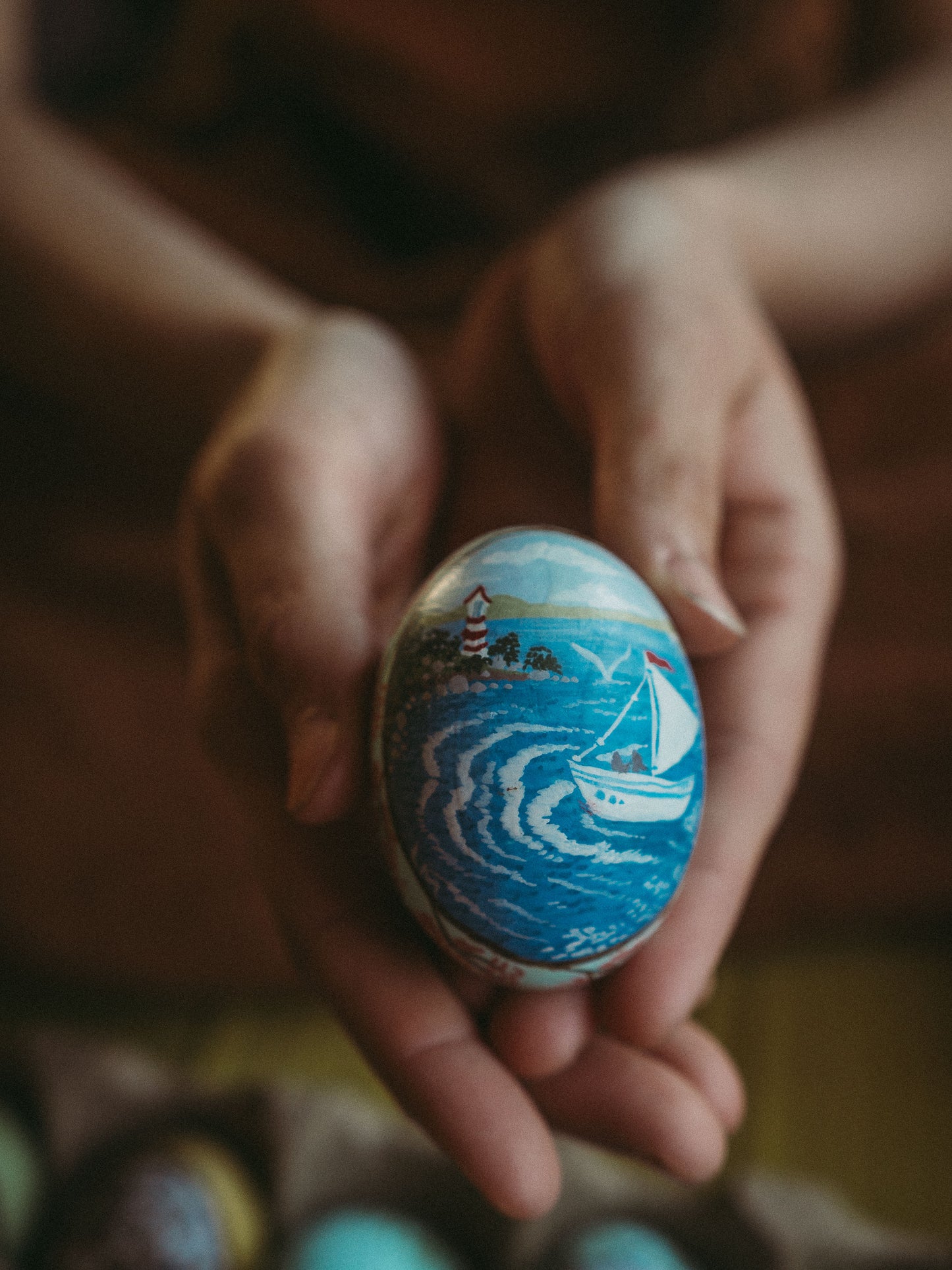 Hand Painted Wooden Eggs