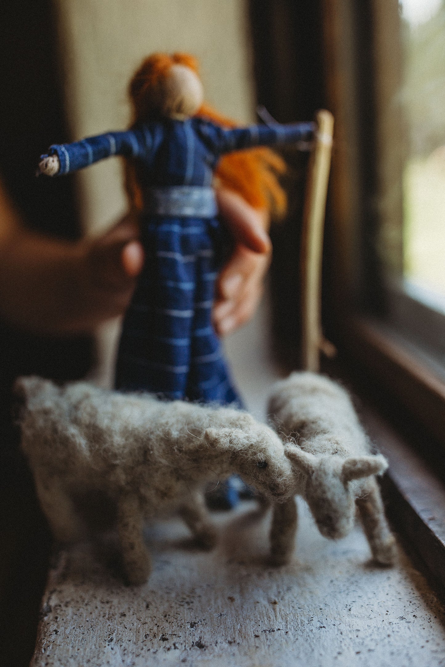 Custom Primitive Cloth Doll - The Shepherdess