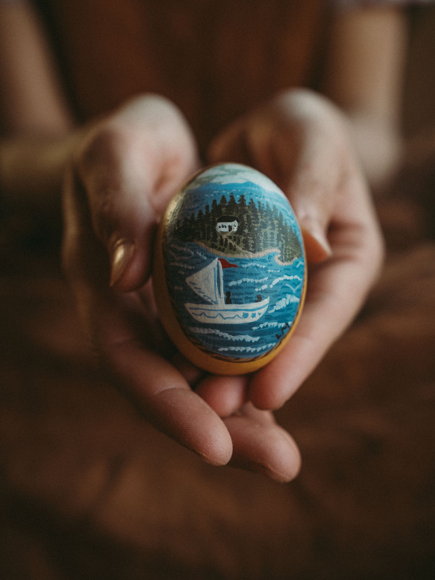 Hand Painted Wooden Eggs