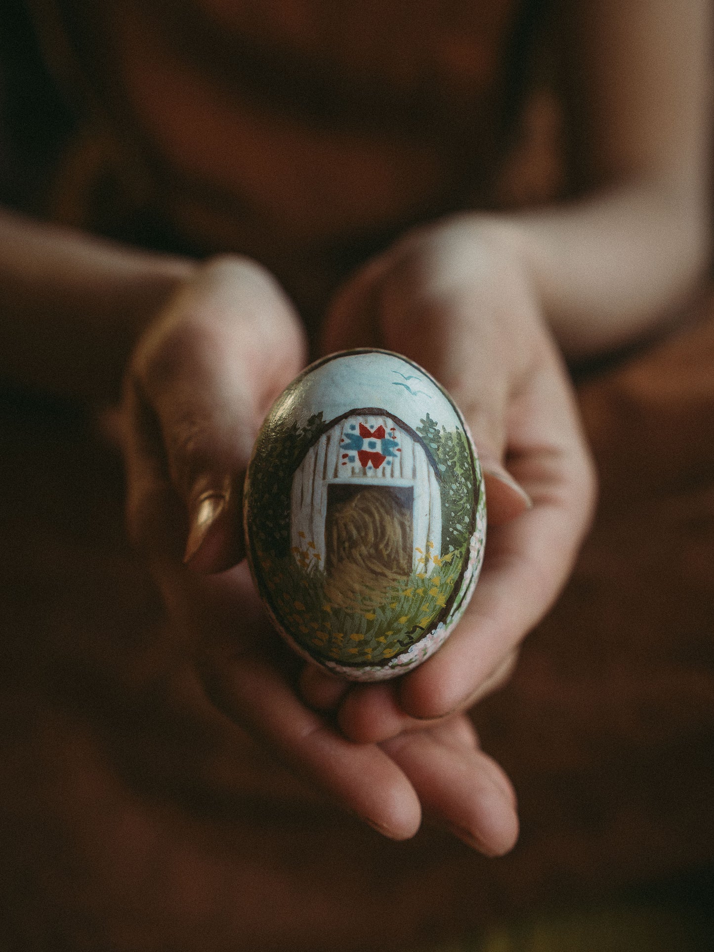Hand Painted Wooden Eggs