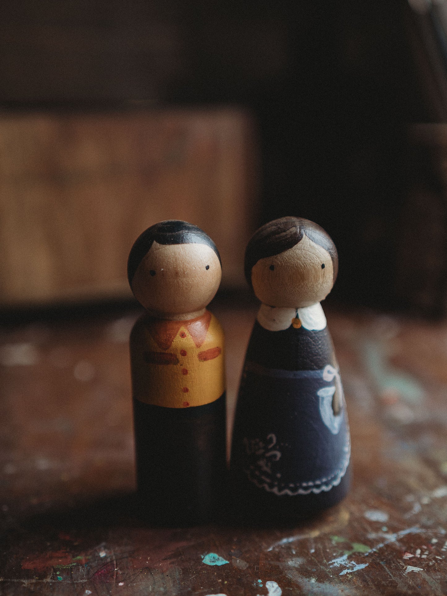 Hand Painted Wooden Dolls