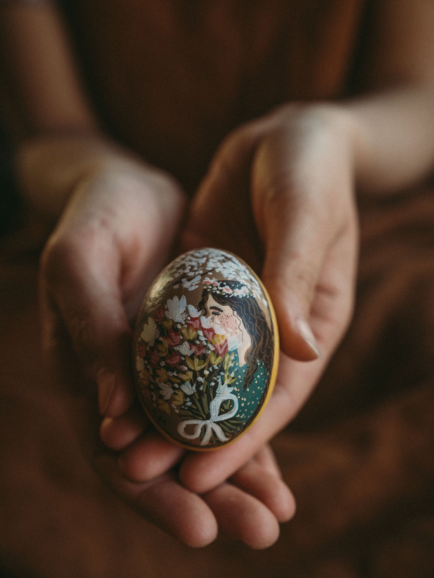 Hand Painted Wooden Eggs